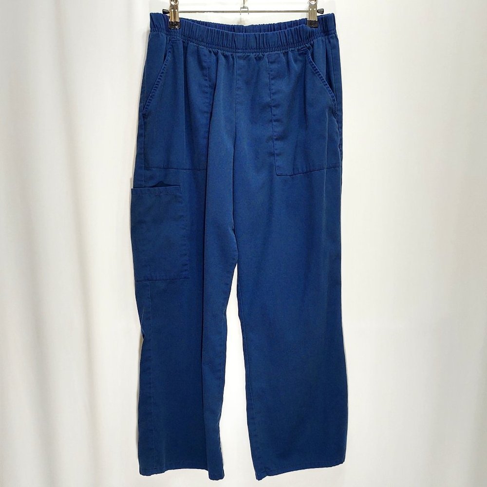 3/$30 Scrubstar Navy Blue Scrub Pants Petite Med